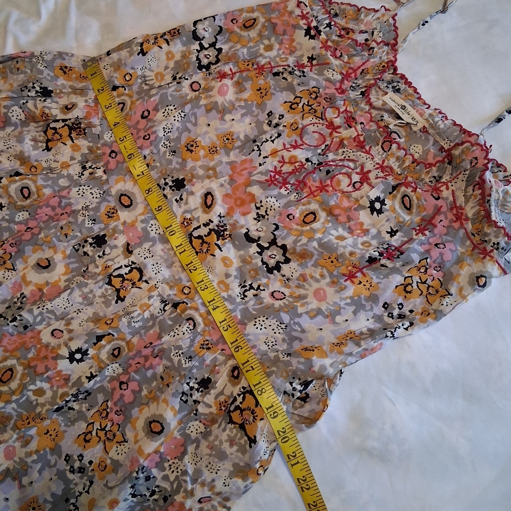 Natural Life Floral Embroidered Harley Sundress Bohemian Hippie Femenine SzXS/S - Picture 9 of 16